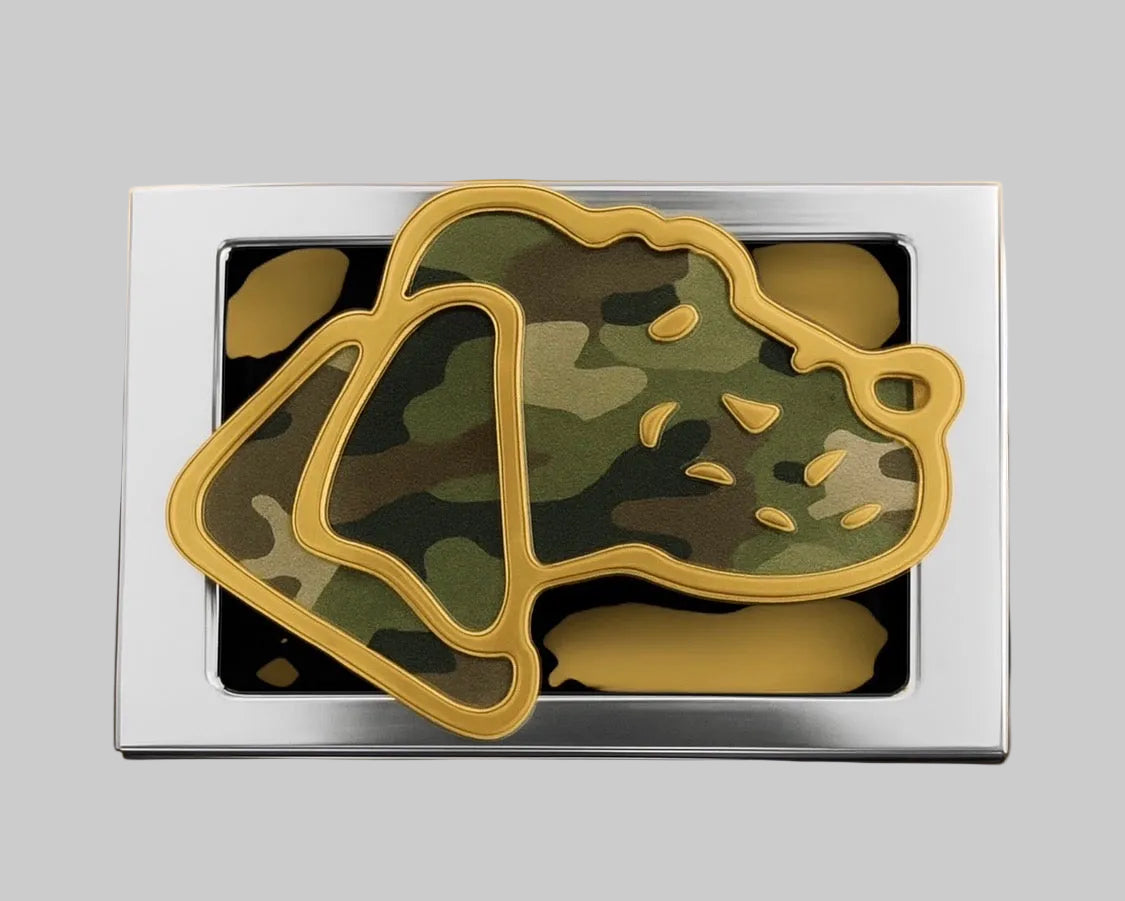 Camo Hunting Dog Buckle