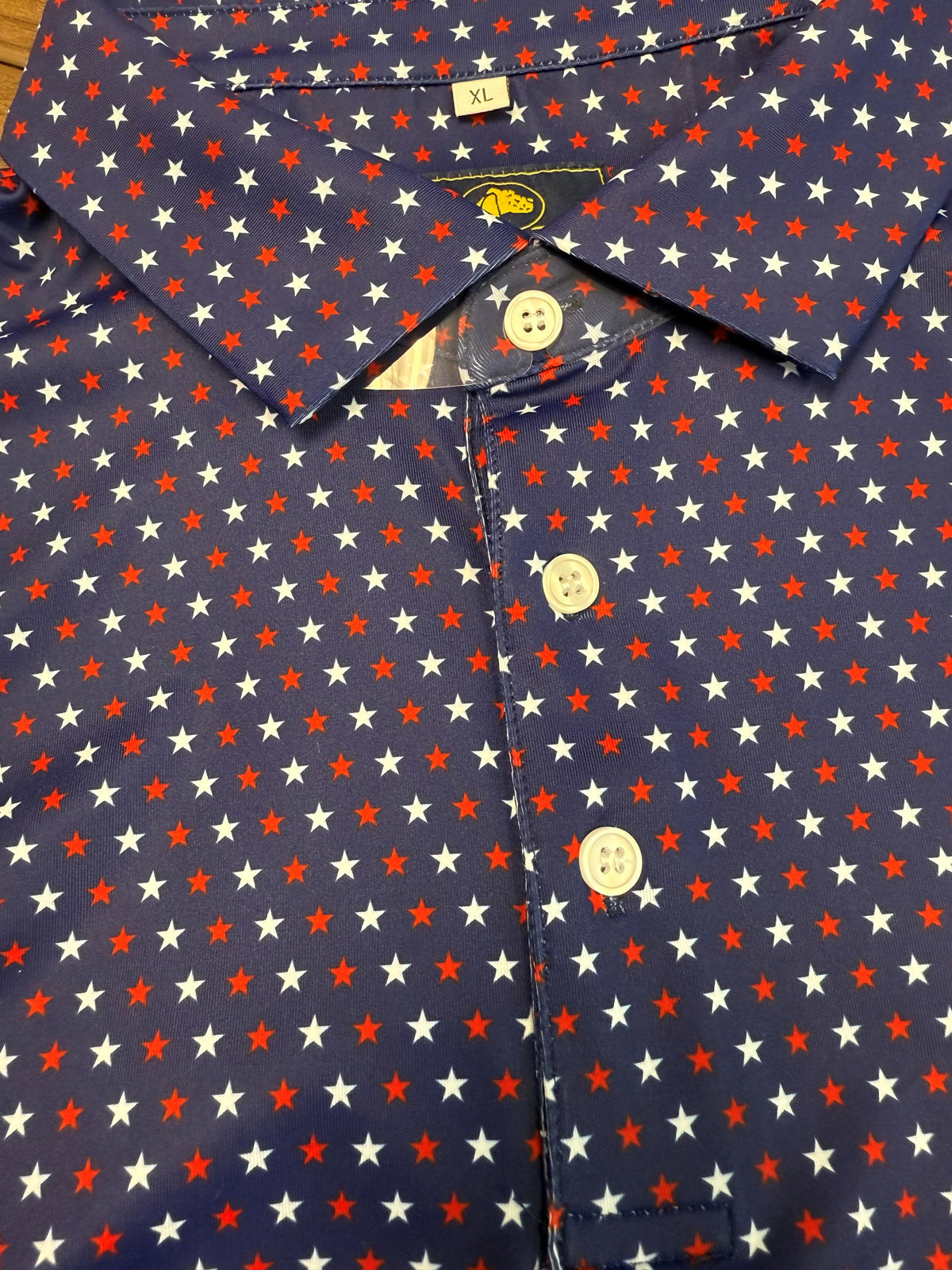 USA Stars Navy Performance Polo
