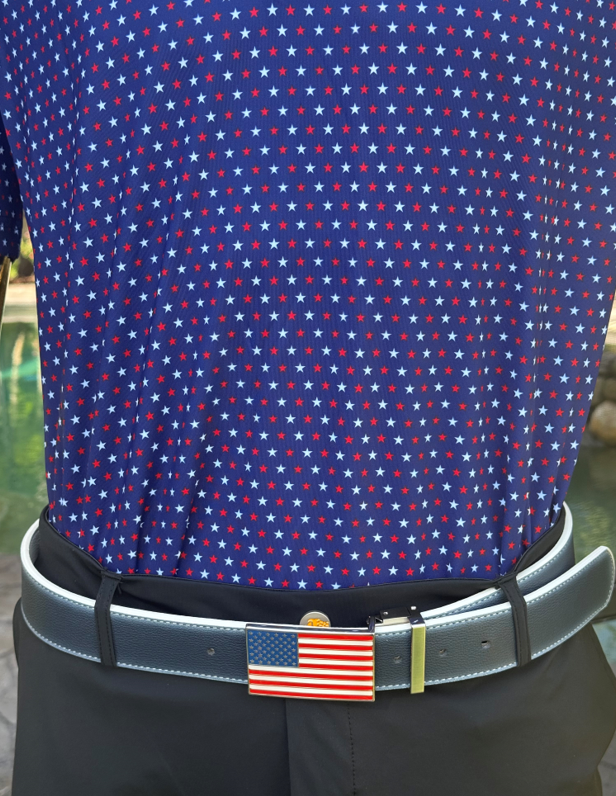 USA Stars Navy Performance Polo