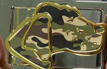Camo Hunting Dog Buckle