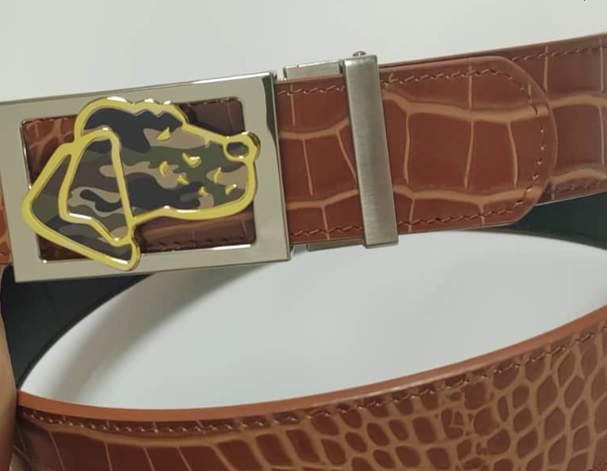 Camo Hunting Dog Buckle