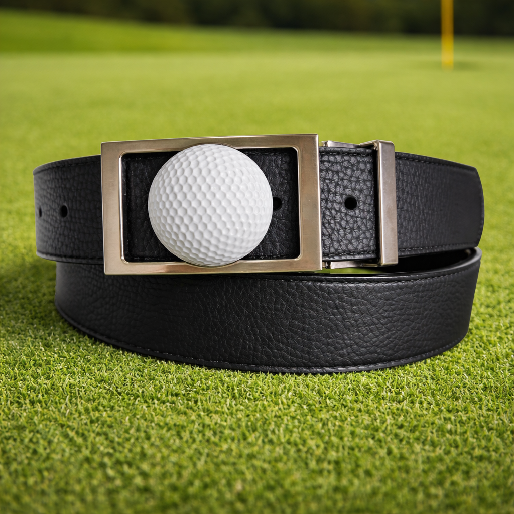 Birdie Ball Buckle on Spencer Belt