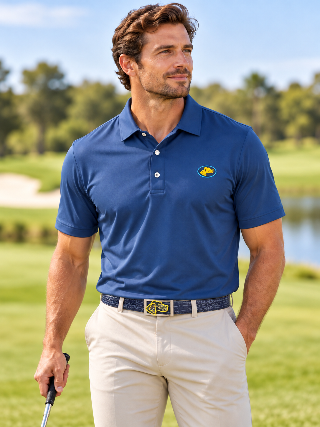 Performance Polo/ Ocean Blue