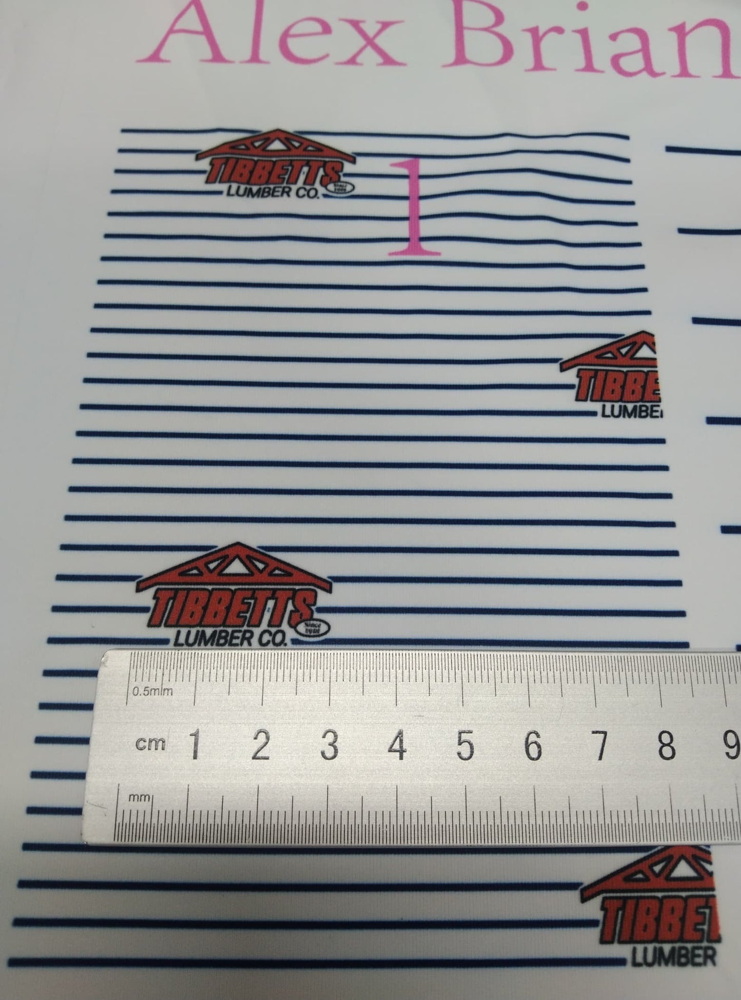 Corporate/Country Club Stripe Logo Pattern (Sample Pictures)