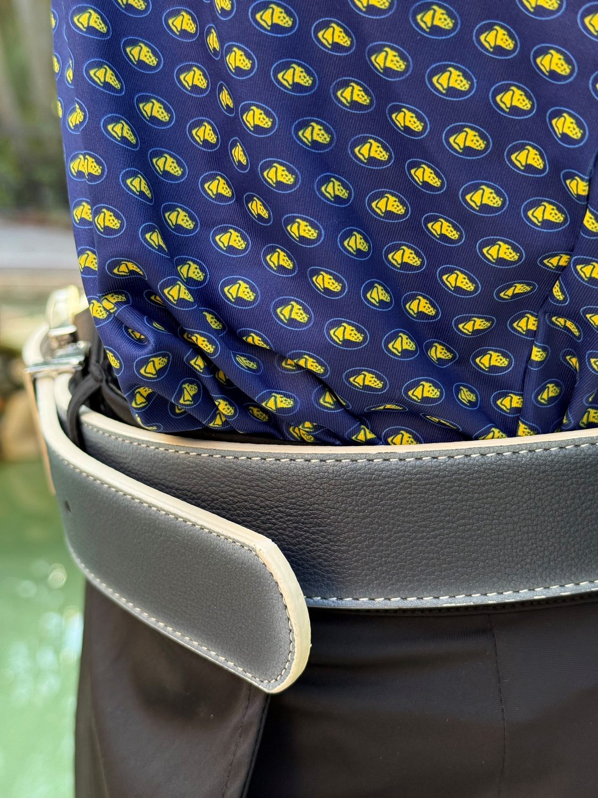 Tweed Sport Blue Belt/Hunt Dog Buckle