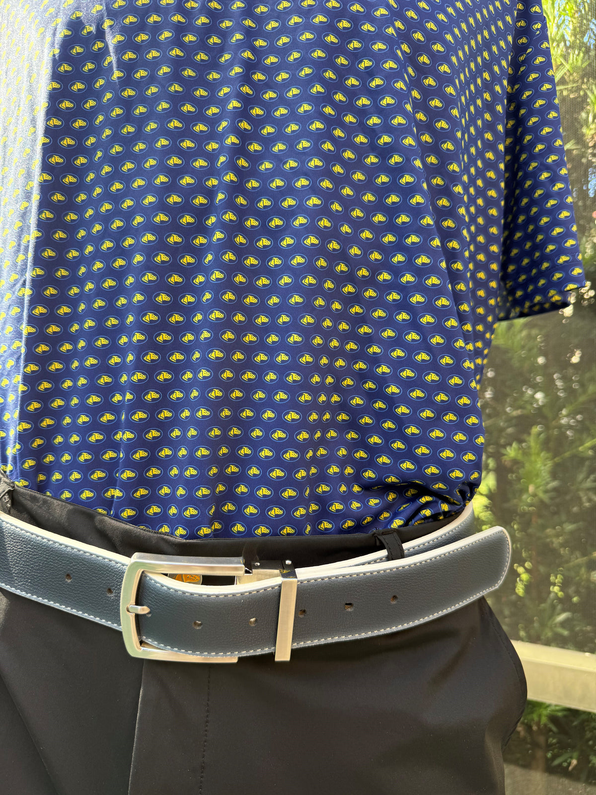Tweed Sport Blue Belt/Hunt Dog Buckle