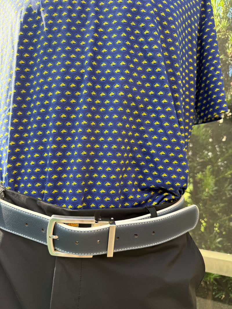 Tweed Sport Blue Belt/Hunt Dog Buckle