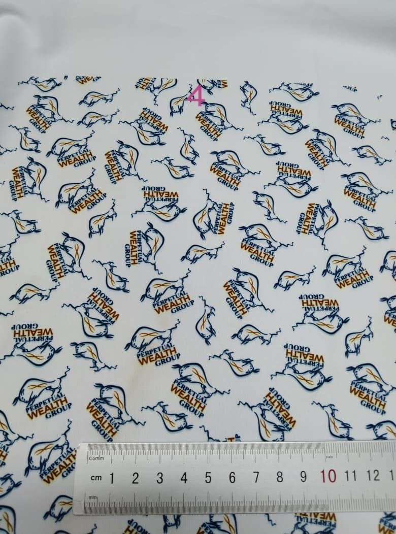 Corporate/Country Club Scattered Logo Pattern (Sample Pictures)
